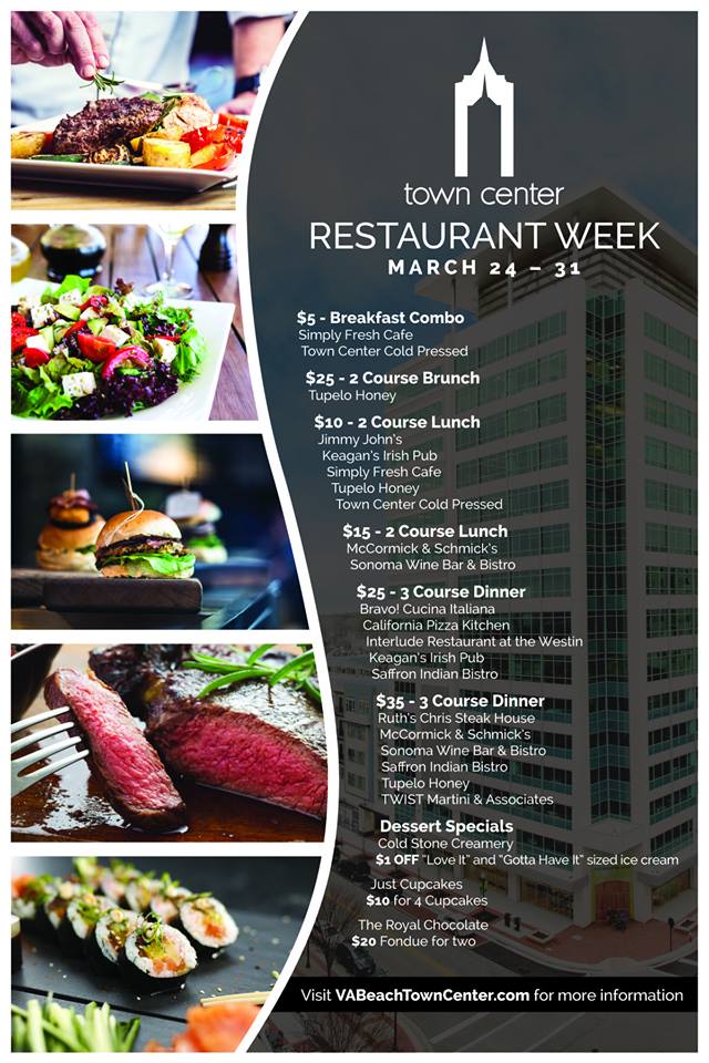 Town Center Restaurant Week – Town Center of Virginia Beach